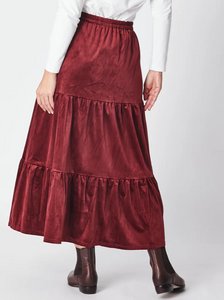 VELVETEEN TEE PEE SKIRT - SHIRAZ