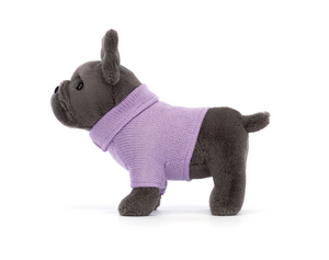 Sweater French Bulldog Purple